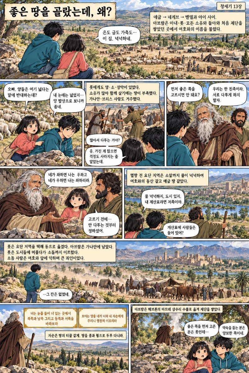 성경통독 웹툰 5화 — 창세기 13–17장 · 창13-17장